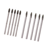 Maxbell Triangular Drill Bits Set Tiles Ceramic Glass  Opener 4mm and 6mm