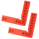 Maxbell 2x 90 Deg L Shape Square Right Angle Clamps Corner Clamping Ruler Plastic