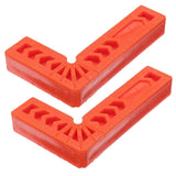 Maxbell 2x 90 Deg L Shape Square Right Angle Clamps Corner Clamping Ruler Plastic