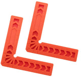 Maxbell 2x 90 Deg L Shape Square Right Angle Clamps Corner Clamping Ruler Plastic