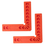 Maxbell 2x 90 Deg L Shape Square Right Angle Clamps Corner Clamping Ruler Plastic