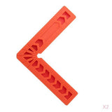 Maxbell 2x 90 Deg L Shape Square Right Angle Clamps Corner Clamping Ruler Plastic