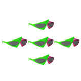 Maxbell 5 Novelty Sunglasses Alien Glasses Hip Hop Costume Party Props
