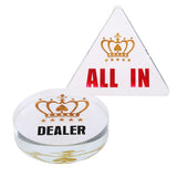 Maxbell Acrylic All-in Poker Dealer Chip Card Protector Bounty Tournament Coin Gifts