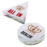 Maxbell Acrylic All-in Poker Dealer Chip Card Protector Bounty Tournament Coin Gifts