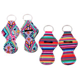 Maxbell 2 Pair Colorful Handy Lip Balm Holder Key Chain Gifts for Kids and Adults