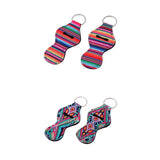 Maxbell 2 Pair Colorful Handy Lip Balm Holder Key Chain Gifts for Kids and Adults
