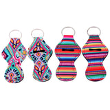 Maxbell 2 Pair Colorful Handy Lip Balm Holder Key Chain Gifts for Kids and Adults