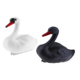 Maxbell 2x Plastic Floating Swan Decoy Hunting Fishing Garden Scarer Scarecrow Decor