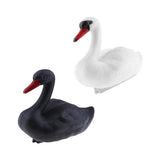 Maxbell 2x Plastic Floating Swan Decoy Hunting Fishing Garden Scarer Scarecrow Decor