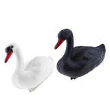 Maxbell 2x Plastic Floating Swan Decoy Hunting Fishing Garden Scarer Scarecrow Decor
