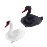 Maxbell 2x Plastic Floating Swan Decoy Hunting Fishing Garden Scarer Scarecrow Decor