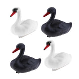 Maxbell 4x Plastic Floating Swan Decoy Hunting Fishing Garden Scarer Scarecrow Decor