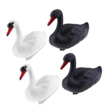 Maxbell 4x Plastic Floating Swan Decoy Hunting Fishing Garden Scarer Scarecrow Decor