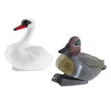 Maxbell 2x Floating Swan Decoy & 31cm Drake Hunting Fishing Garden Scarer Scarecrow