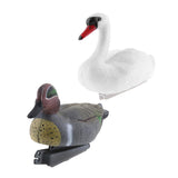 Maxbell 2x Floating Swan Decoy & 31cm Drake Hunting Fishing Garden Scarer Scarecrow