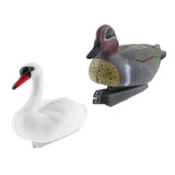 Maxbell 2x Floating Swan Decoy & 31cm Drake Hunting Fishing Garden Scarer Scarecrow