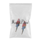 Maxbell 2x Realistic Parrot Resin Bird Animal Ornament Hanging 31cm Look Right Red