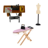 Maxbell 3pcs 1/12 Dollhouse Miniature Furniture Accs and Mannequin Model Stand Decor
