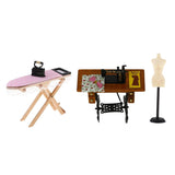 Maxbell 3pcs 1/12 Dollhouse Miniature Furniture Accs and Mannequin Model Stand Decor