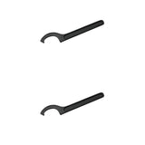 Maxbell 2Pcs High Carbon Steel ER Hook Wrench Spanner CNC Collet Chuck Clamping