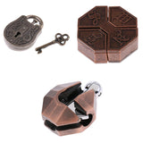 Maxbell 3pcs Chinese Lock Puzzle Metal Brain Teaser IQ Test Toys for Adults Children