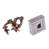 Maxbell Locks Puzzle Classic Metal Brain Teaser Educational Toy for Adults Children