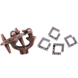 Maxbell Locks Puzzle Classic Metal Brain Teaser Educational Toy for Adults Children