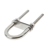 Maxbell 5pieces 304 Stainless Steel Boat Bow Stern Eye, U-Bolt, Marine Rigging M6*90