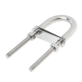 Maxbell 5pieces 304 Stainless Steel Boat Bow Stern Eye, U-Bolt, Marine Rigging M6*90