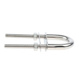 Maxbell 5pieces 304 Stainless Steel Boat Bow Stern Eye, U-Bolt, Marine Rigging M6*90