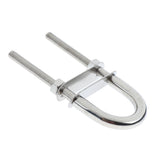 Maxbell 5pieces 304 Stainless Steel Boat Bow Stern Eye, U-Bolt, Marine Rigging M6*90