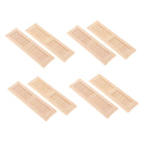 Maxbell 8 Pieces 1/12 Dollhouse Furniture Wooden Shutters DIY Window Accessory