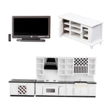 Maxbell 1/12 Dollhouse Miniature Furniture Kitchen Cabinet TV Cabinet Living Room