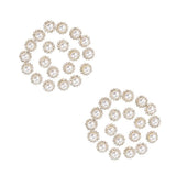 Maxbell 40 Pieces Faux Pearl Buttons Rhinestone Embellishments Flatback for DIY 12mm