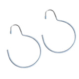Maxbell 2pcs Tie Scarf Tie Clothes Storage Rack Silver