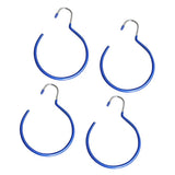 Maxbell 4pcs Tie Scarf Tie Clothes Storage Rack Blue