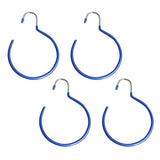 Maxbell 4pcs Tie Scarf Tie Clothes Storage Rack Blue