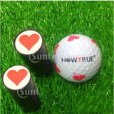 Maxbell 2pcs Colorfast Golf Ball Sun Stamp Stamper Marker Impression Seal for Golfer