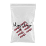 Maxbell 8pcs Road Bicycle Handlebar Stem Screw Aluminum Alloy M5*17MM Bolts Red