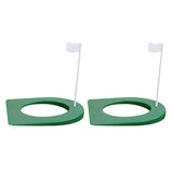Maxbell 2pcs Golf Putting Hole with Flag Putting Practice Cup Practice Training Aids