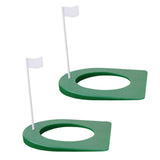 Maxbell 2pcs Golf Putting Hole with Flag Putting Practice Cup Practice Training Aids