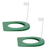 Maxbell 2pcs Golf Putting Hole with Flag Putting Practice Cup Practice Training Aids
