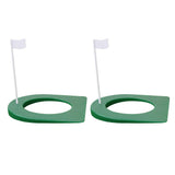 Maxbell 2pcs Golf Putting Hole with Flag Putting Practice Cup Practice Training Aids