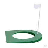 Maxbell 2pcs Golf Putting Hole with Flag Putting Practice Cup Practice Training Aids