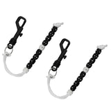 Maxbell 2pcs Golf Stroke Bead Score Counter Golf Accessory Training Aids Black White