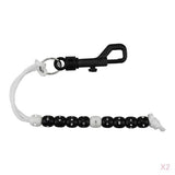 Maxbell 2pcs Golf Stroke Bead Score Counter Golf Accessory Training Aids Black White