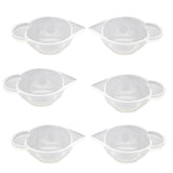 Maxbell 6 Pieces Clear Silicone Liquid Epoxy Resin Casting Jewelry Making DIY Tools