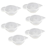 Maxbell 6 Pieces Clear Silicone Liquid Epoxy Resin Casting Jewelry Making DIY Tools