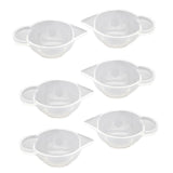 Maxbell 6 Pieces Clear Silicone Liquid Epoxy Resin Casting Jewelry Making DIY Tools